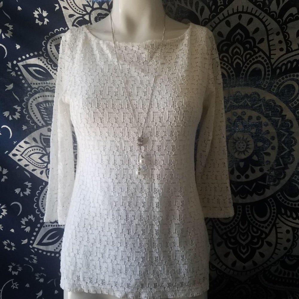 BANANA REPUBLIC WHITE TOP SIZE 2